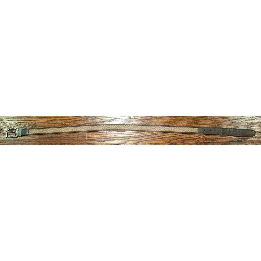 Coach Reversible Signature Leather Belt Mens Size 36